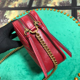 H-bag GUCCI Marmont mini shoulder women bag  6.5"W x 7.5"H x 3"D Style 550155
