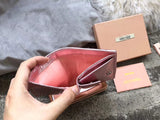 A-accessories MIU MIU NO.LT.5MV204 8-11cm Women Wallets Small Bifold Leather Pocket Wallet Ladies Mini Short Purse