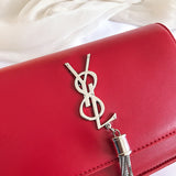 L-package Gentle C Lightweight Medium Crossbody Bags Handbags Cute Tassel Purses for kate medium with tassel in smooth leather