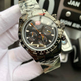 W-watch R.o.l.e.x Cosmograph Daytona Men's shock Quartz Watch with Stainless-Steel Strap Silver Size 41mm thickness 12mm