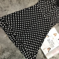 D-clothing Dior Dresses for Women V Neck Ruffle Polka Dot Loose Swing Casual Short T-Shirt Dress