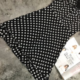 D-clothing Dior Dresses for Women V Neck Ruffle Polka Dot Loose Swing Casual Short T-Shirt Dress