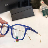 S-sunglasses New Dior CD0362 Women's Plastic Brown Half Frame Eyeglass Frames Glasses