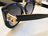 S-sunglasses Women Retro Metal Frame Mirrored Sunglasses Oversized Cat Eye Glasses eyewear for Fendi 0265