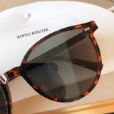 S-sunglasses 2021 Gentle New Round Frame Sunglasses For Slo With White Round Case Women Retro Glasses Female Cat Eye Women Sunglasses Female Retro Glasses