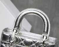 H-bag News  LADY Dior LAMBSKIN TOTE BAG Cannage 20 x 17 x 9cm