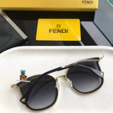 S-sunglasses Fendi Aviator Large Metal Unisex Sunglasses Designer Polarized 100% UV Protection For 0387