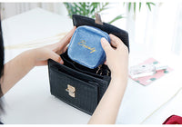 L-package Fashion Lipstick Case with Mirror Lip Balm Holder Portable Lipstick Bag for Outside Travel Cosmetic Pouch Beauty Lipstick Tubes Organizer Gift for Girl Ladies Women