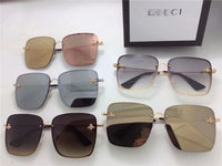 S-sunglasses gucci Oversized Square GG 2200 Gradient Mirror lens Rimless Sunglasses for Gucc i sunglasses
