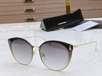 S-sunglasses Dior Women's Oval Cat Eye Sunglasses For CD0230S Lady Metal Shades Luxury Sunglasses Female Driving Glasses Fashion Women Mirror Eyewear Frame Metal Temple UV400