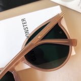 S-sunglasses 2021 Gentle New Round Frame Sunglasses For Slo With White Round Case Women Retro Glasses Female Cat Eye Women Sunglasses Female Retro Glasses