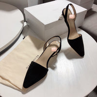 S-shoe R.E.J.I.N.A P.Y.O Women Casual Cusp Toe High Heeled Pumps Ankle Strap Shoes