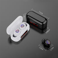 E-electronic V7 TWS Bluetooth 5.0 Headphones Earphone Wireless Headset With LED Digital Display Hot Discounted Sale Earbuds Wireless Bluetooth Earphones With Digital Display Battery Smart Charging Cabin Case