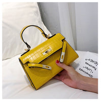 L-package 21-15-7cm Women's Satchel Handbags Top Handle Purses Shoulder Bags Leather Tote for Ladies with Long Strap