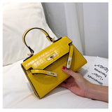 L-package 21-15-7cm Women's Satchel Handbags Top Handle Purses Shoulder Bags Leather Tote for Ladies with Long Strap