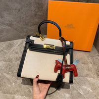 M-Handbag Hermès 28-23cm Womens Soft Leather Purses and Handbags Crossbody Bags Multifunctional Shoulder Bag Satchels for Women