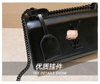 L-package 22-14-10cm Women Purse Clutch Small Crossbody Shoulder Bag with Chain Strap
