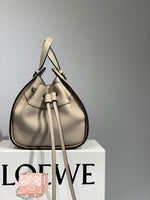 H-bag Loewe Hammock Drawstring Mini Bag Pastel Women's Hammock Small Bag Leather Shoulder Bag Handbag