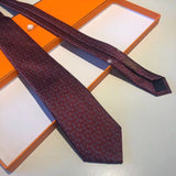 A-accessories Hermès Gingham Plaid Ties for Mens Polka Pin Dots Smooth Formal Patterned Suit Neckties