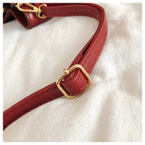 L-package Women Bag With Colorful Strap Bucket Bag Women PU Leather Shoulder Bags Messenger Bags with 2-Style Strap