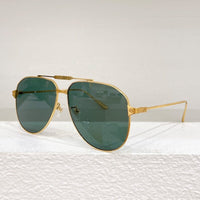 0352S Pure Titanium Double Bridge Women Luxury Gold Sunglasses Uv400 Original Quality Solar Glasses Men Oval CT Eyewear