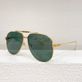 0352S Pure Titanium Double Bridge Women Luxury Gold Sunglasses Uv400 Original Quality Solar Glasses Men Oval CT Eyewear