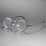Glasses Men Denmark Linde 1810 Titanium No Screw Glasses Frames Optical Ultra-light Business Round Prescription Eyeglasses Men