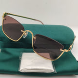 Hot 2023 New Small Fashion Semi-Rimless Sunglasses For Women Party Brand Designer Black Female Girl Ladies For Sun Glasses UV400