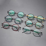 High Quality Glasses Men 9714 Denmark Titanium No Screw Korea Glasses Frames Optical Ultra-light Business Prescription Glasses