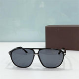 Luxury Men's Sunglasses Tom For Accetate Double Bridge Square Sunglasses Women Luxury Brand Designer FT1026 Retro Sunglasses