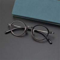 XQ2616 retro round myopia glasses frame for men and women  myopia  prescription myopia  Comfortable Presbyopia Glasses