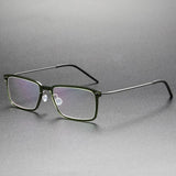 Prescription Glasses Men 6528 Denmark Titanium No Screw Glasses Frames Optical Ultra-light Business Square Titanium Glasses Men