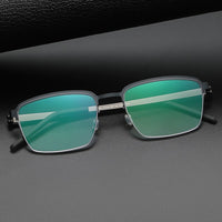 Woman's Eyeglass Denmark Linde 7426 Titanium No Screw Korea Glasses Frames Optical Ultra-light Business Titanium Eyeglass Frames
