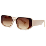 Rectangular Sunglasses Female Retro Luxury Design Street Beach Travel Sunscreen Glasses Eyeglasses Case