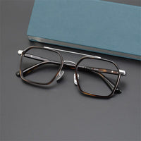 CH5255 Men Women's Reading Optical Eyeglasses Big Pure Titanium Square Frame Glasses For Men and Women Prescription Glasses