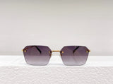 2023 Latest Fashion Sunglasses, Borderless Sunglasses Titanium Alloy Frame Brand Designer for Men and Women UV400