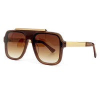 New Big Frame Sunglasses Fashion Retro Design Sunglasses Summer Square Eyeglasses High-End Summer Glasses