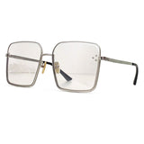 New Ladies Sunglasses 2023 Retro Oversized Sunglasses For Women And Luxurious Metal Frame Glasses For Women