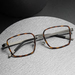 Titanium Eyeglass Frames Denmark Linde 9754 Titanium No Screw Korea Glasses Frames Optical Ultra-light Business Glasses
