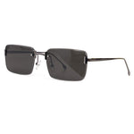 2023 Retro Sunglasses Female Rimless Square Metal Temples Sunglasses Gradient Sunscreen Fashion Summer Travel Sunglasses