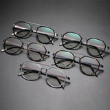 Luxury Glasses Men Denmark Linde 9745 Titanium No Screw Korea Glasses Frames Optical Ultra-light Business Optical Lenses