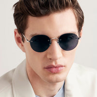 CT Rimless Frameless Pure Titanium Sunglasses Round Unisex Original Quality Silver Eyeglasses Uv400 0393S Designer Brand Glasses