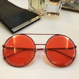 Round Sale Women Sunglasses For Brand Designer Gold Alloy Summer Female Party Trending Products Futuristic Large For Sun Glasses