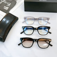 S-sunglasses Anti Radiation Computer Glasses For Volta Women Rectangular Black Acetate Frame Eyewear Anti Blue Light Blocking Ray Wellington Style Glasses Optical Spectacle Eyeglass Replaceable Lenses For Adult 99.9% UV Protection Blue Light