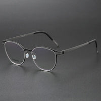 Titanium Eyeglass Frames Denmark Titanium No Screw Korea Glasses Frames Optical Ultra-light Business Luxury Glasses Men