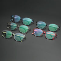 Titanium Eyeglass Frames Denmark Titanium No Screw Korea Glasses Frames Optical Ultra-light Business Luxury Glasses Men