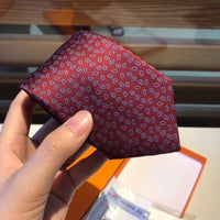 A-accessories Hermès Gingham Plaid Ties for Mens Polka Pin Dots Smooth Formal Patterned Suit Neckties