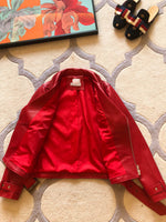 D-clothing Dior Riders Clothes Black/Red Leather Jacket Locomotive Suit