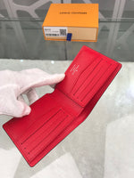 A-accessories Supreme NO.M60332 11.5-9cm Wallets for Women Women Small Wallet Lady Short Wallet Bifold Leather Multi-purpose Wallet with ID Window