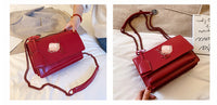 L-package 22-14-10cm Women Purse Clutch Small Crossbody Shoulder Bag with Chain Strap